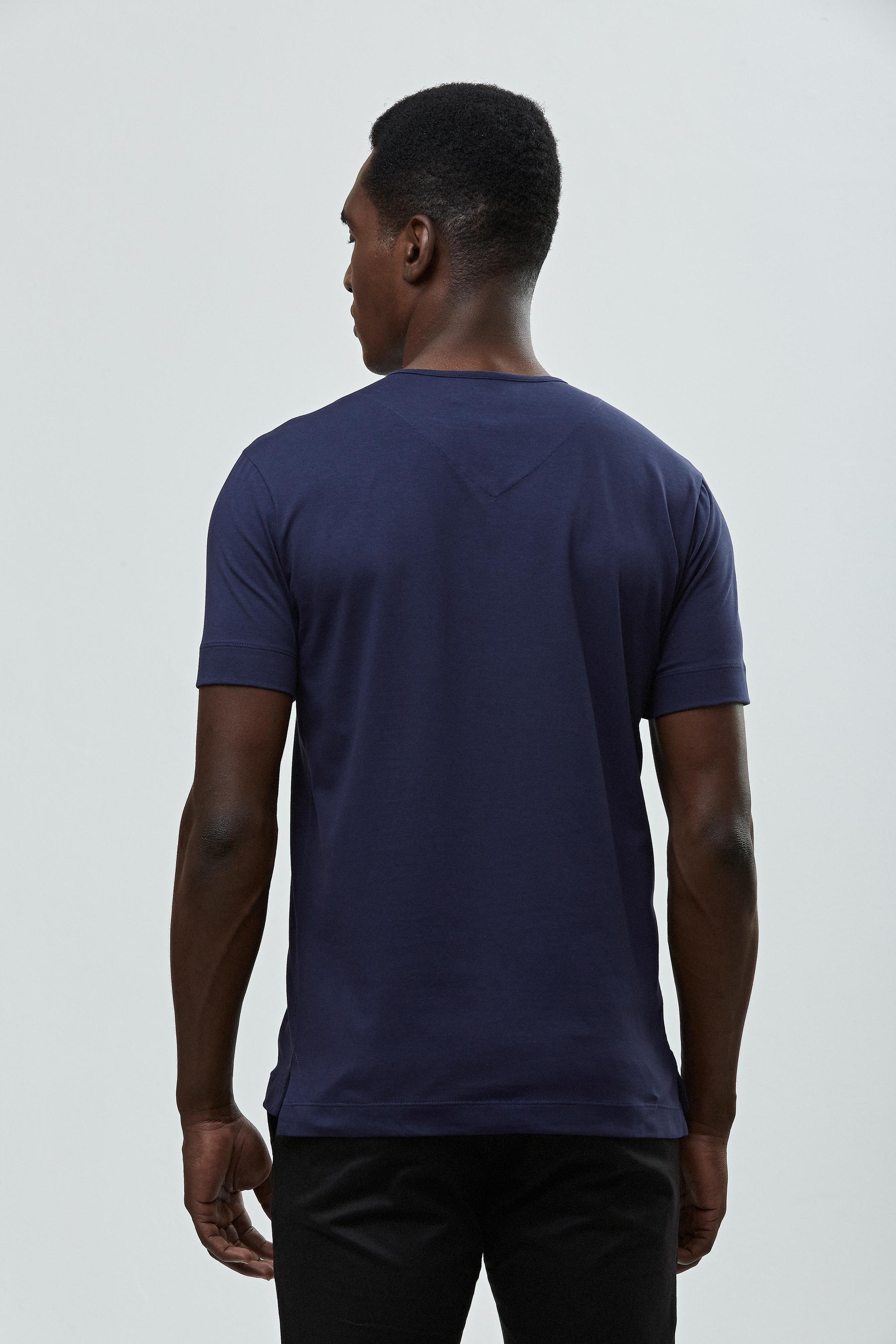 Camisa Henley 'logo' - Algodão Egípcio