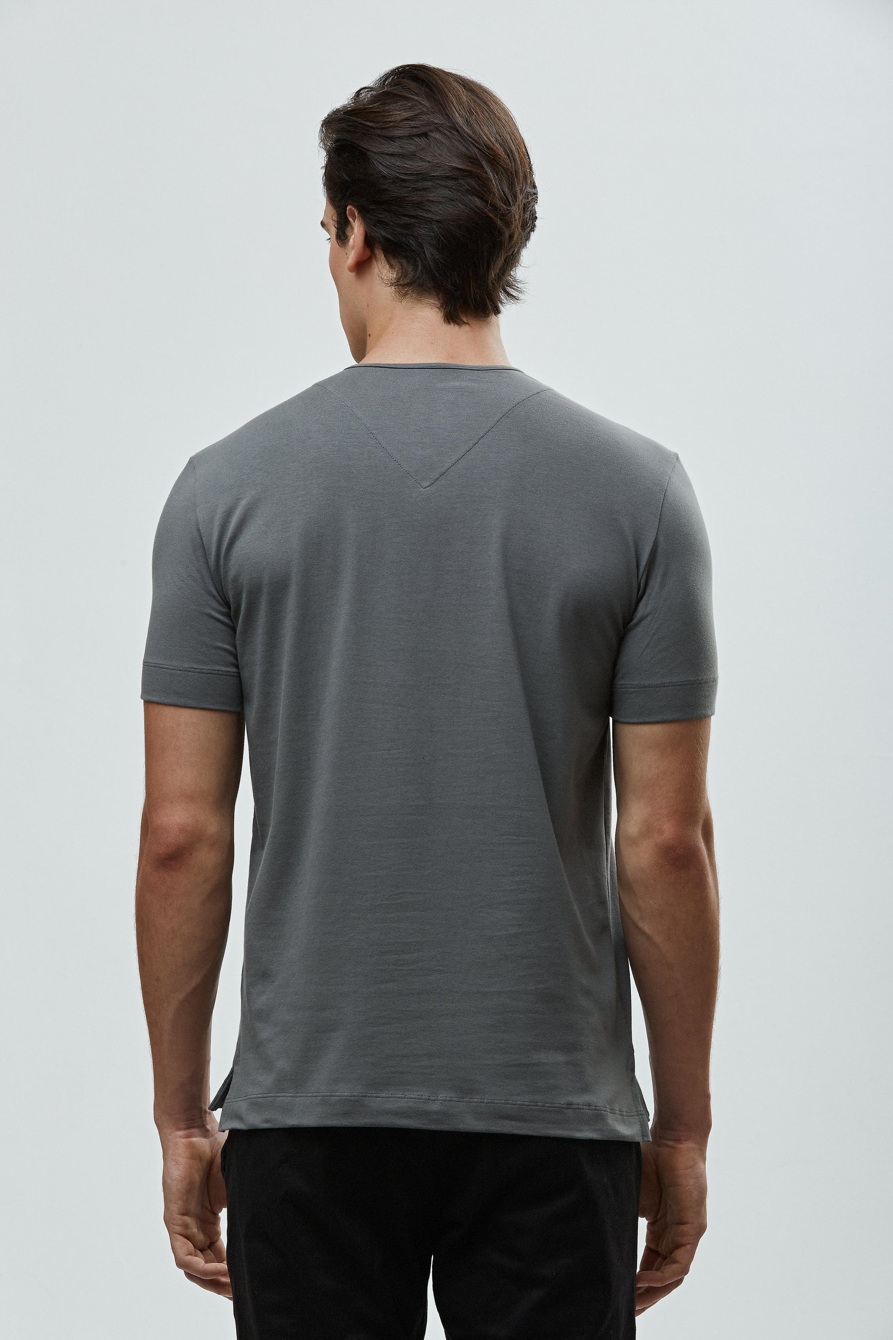 Camisa Henley 'logo' - Algodão Egípcio