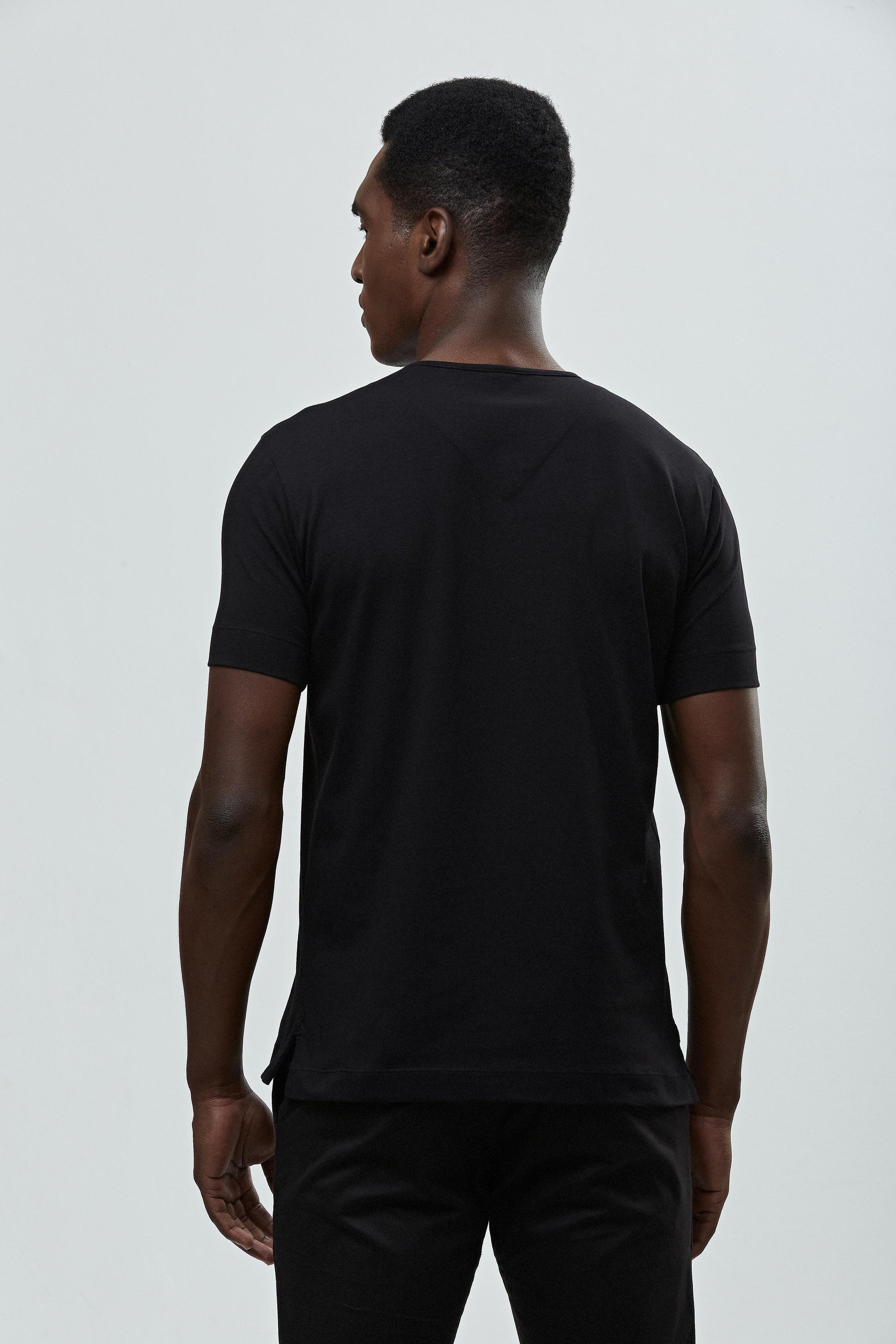 Camisa Henley 'logo' - Algodão Egípcio