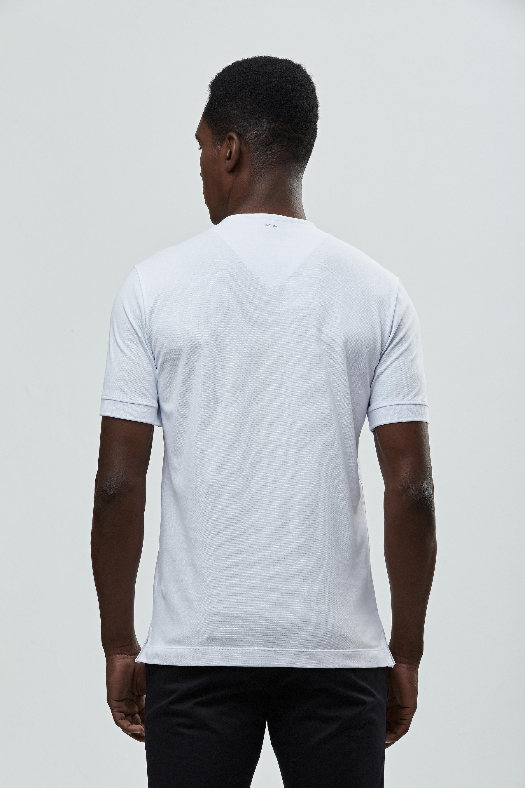 Camisa Henley 'logo' - Algodão Egípcio