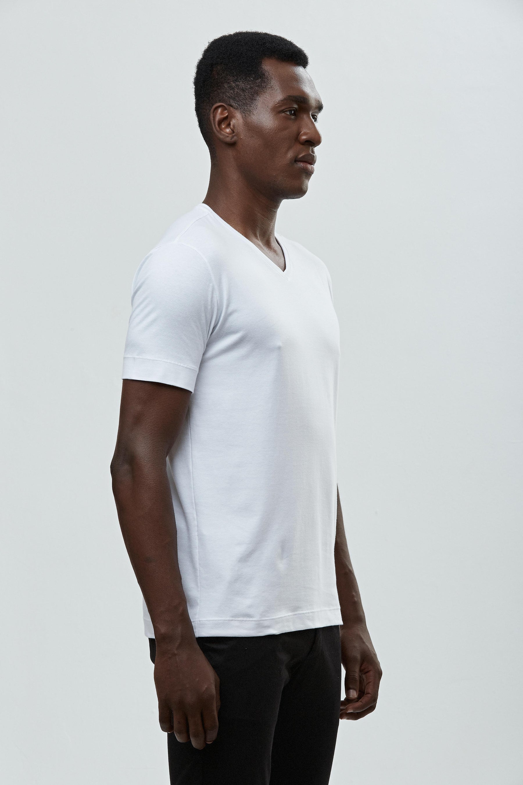 Camiseta Classic 'logo' Gola V - Algodão Egípcio