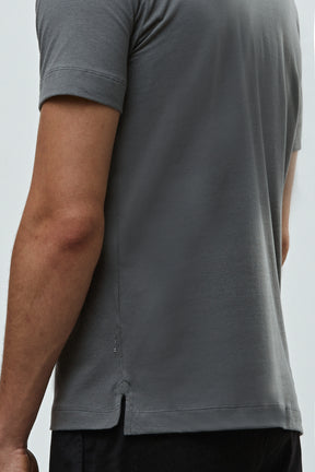 Camisa Henley 'logo' - Algodão Egípcio