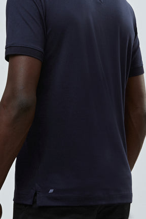 Camisa Polo V Neck - Algodão Pima